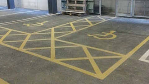 Underground Car Park Marking in Dorchester