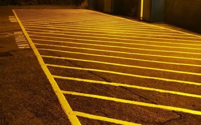 Surface repairs and markings in Neath, Wales